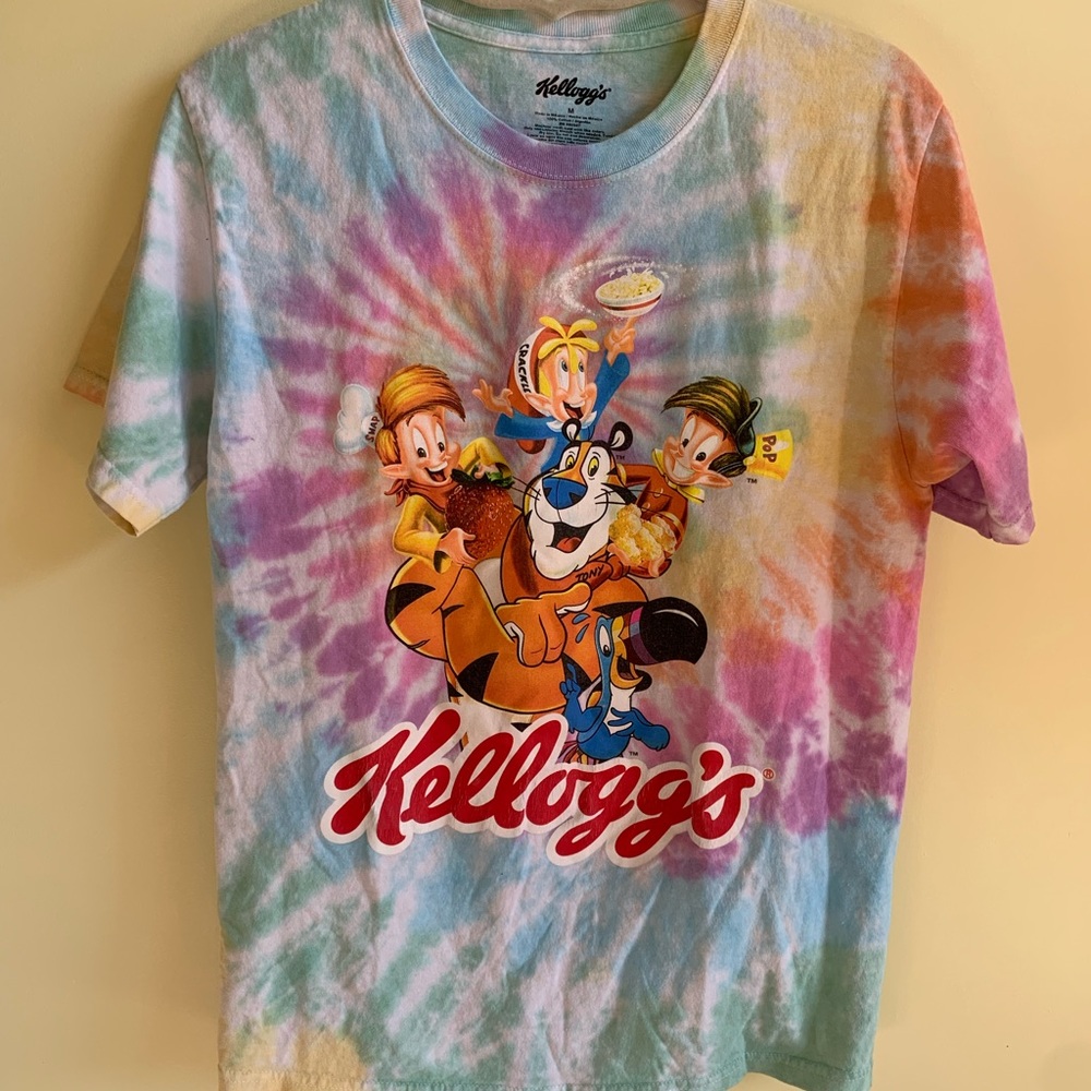 Tie dye Kellogg’s tee shirt - size medium